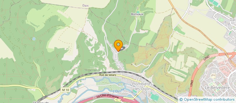 localisation de l'entreprise GFV LES COPAINS  PLOMBIERES-LES-DIJON