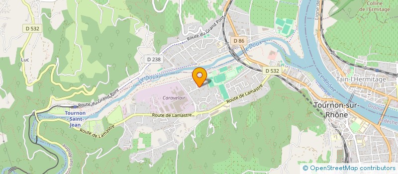localisation de l'entreprise GFV LES GOUTELLES à TOURNON-SUR-RHONE