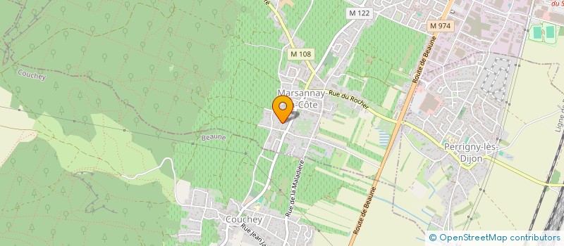 localisation de l'entreprise GFV LES PERDRIX à MARSANNAY-LA-COTE