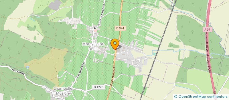 localisation de l'entreprise GFV LES POISETS  MOREY-SAINT-DENIS