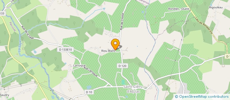 localisation de l'entreprise GFV LES PREMIERS CAPUCINS  SAINT-CIERS-D'ABZAC