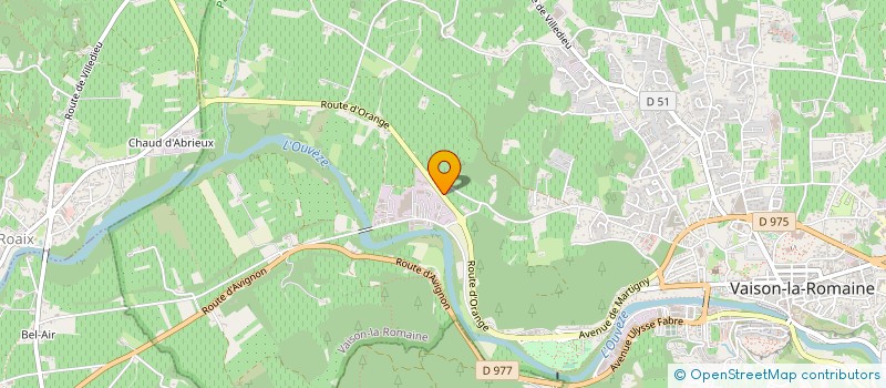 localisation de l'entreprise GFV LES RIVES DE L'AYGUES  VAISON-LA-ROMAINE