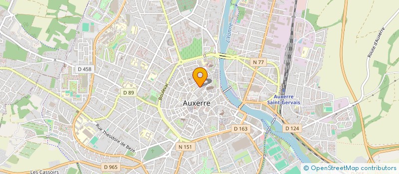localisation de l'entreprise GFV LES SENS DE LA VIGNE à AUXERRE