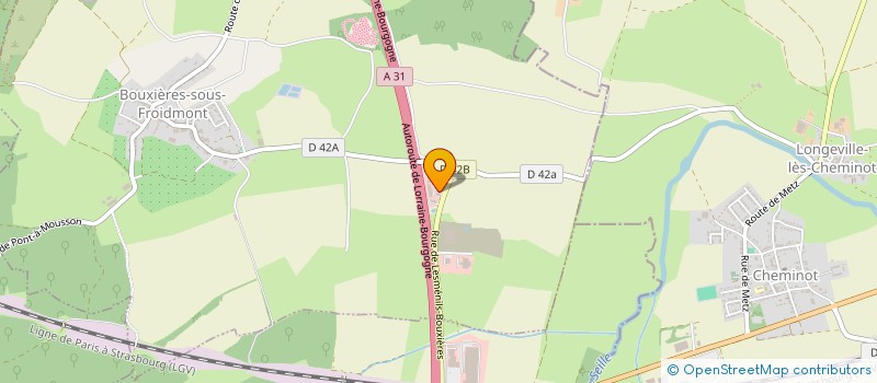 localisation de l'entreprise GFV LES VIGNES DE MARDIGNY  BOUXIERES-SOUS-FROIDMONT