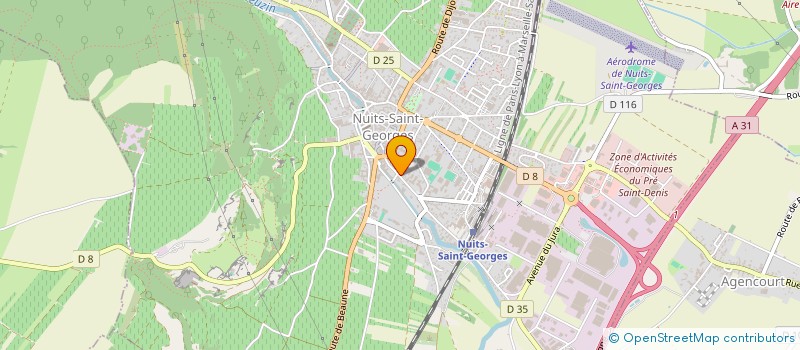 localisation de l'entreprise GFV MARSHALL FRERES & SOEUR à NUITS-SAINT-GEORGES