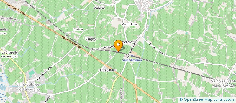 localisation de l'entreprise GFV MENICHOT  SAINT-EMILION