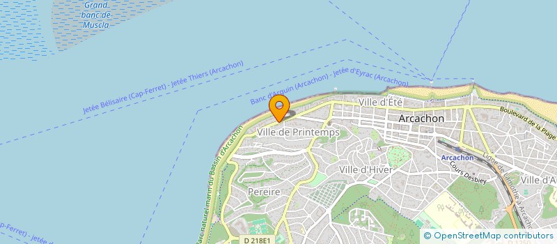 localisation de l'entreprise GFV NATURE  ARCACHON