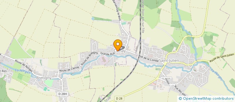 localisation de l'entreprise GFV OCREDOR  CLENAY