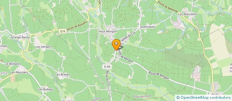 localisation de l'entreprise GFV P&P DURAND  VILLIE-MORGON