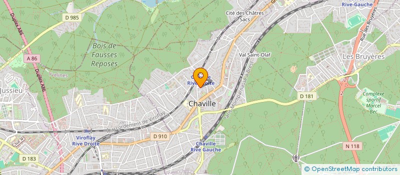 localisation de l'entreprise GFV PAF à CHAVILLE