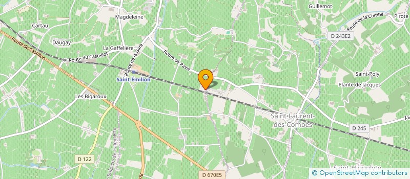 localisation de l'entreprise GFV SAINT LAURENT  SAINT-EMILION