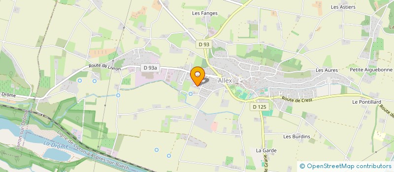 localisation de l'entreprise GFV SAINT-PERAY  ALLEX