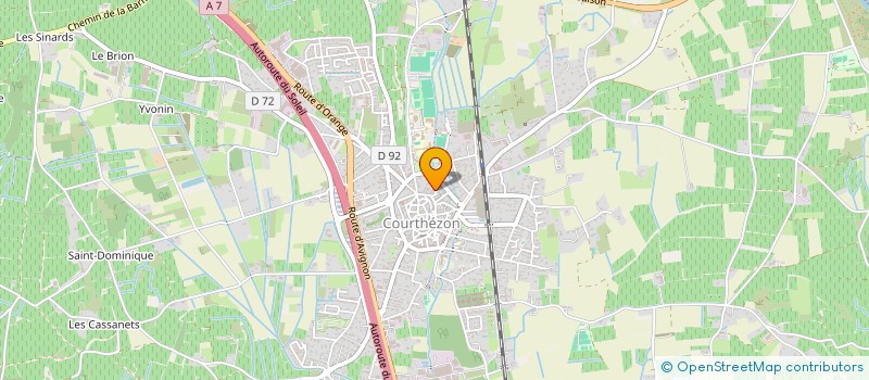 localisation de l'entreprise GFV SAINT VINCENT CHATEAU DE LA FONT DU LOUP  COURTHEZON