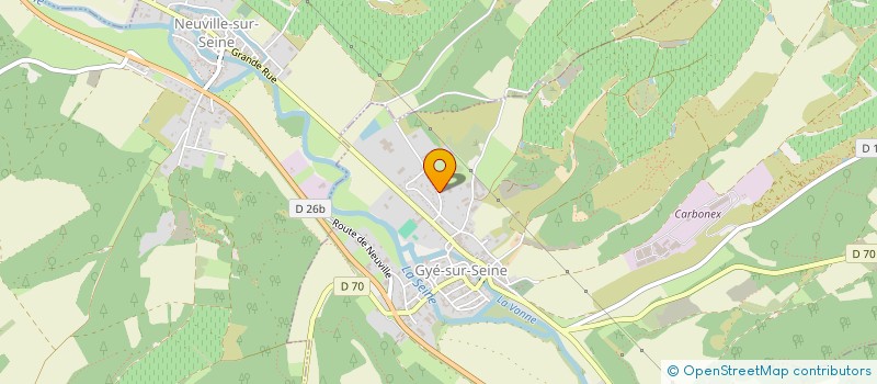 localisation de l'entreprise GFV SAINT VINCENT DE CALICE  GYE-SUR-SEINE