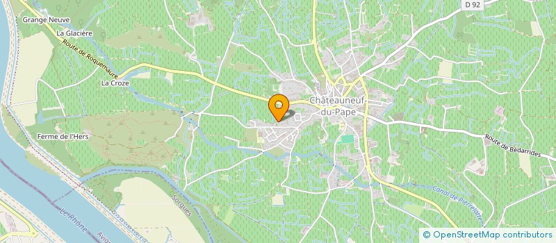 localisation de l'entreprise GFV SAINT VINCENT DE CATARINA  CHATEAUNEUF-DU-PAPE