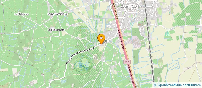 localisation de l'entreprise GFV SAINT VINCENT DE L'ETANG  COURTHEZON