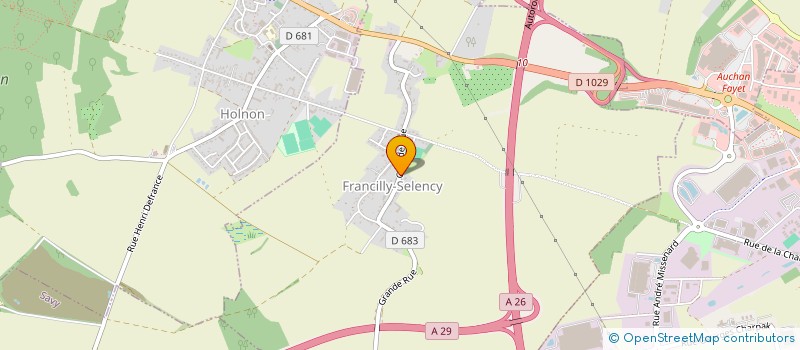 localisation de l'entreprise GFV SAINT VINCENT LE FOUR A CHAUX  FRANCILLY-SELENCY