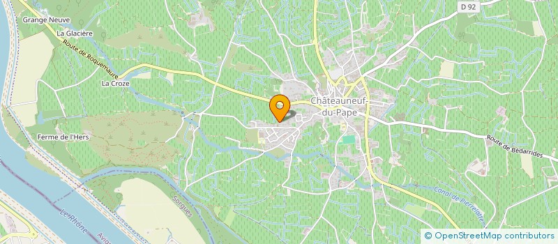 localisation de l'entreprise GFV SAINT VINCENT LES ESQUEIRONS  CHATEAUNEUF-DU-PAPE