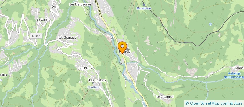 localisation de l'entreprise GFV SGLB  SAINT-GERVAIS-LES-BAINS