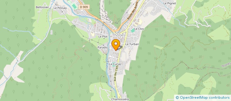 localisation de l'entreprise GFV74 à THONES
