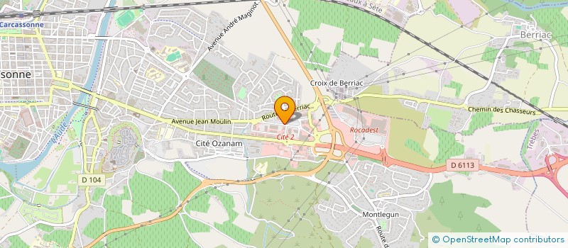 localisation de l'entreprise GG à CARCASSONNE