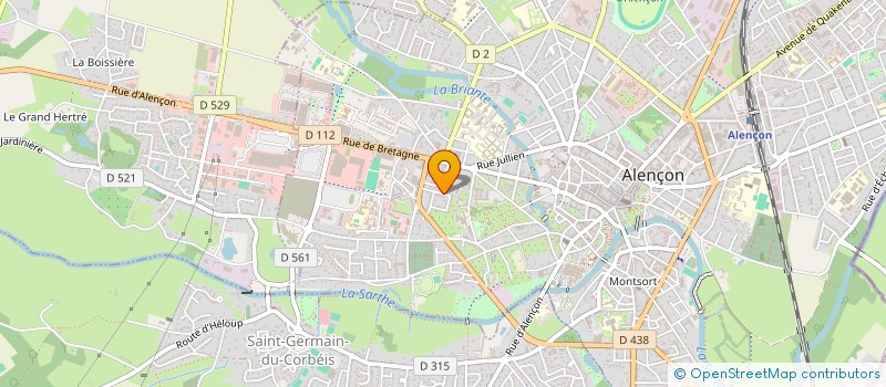 localisation de l'entreprise GG BAT à ALENCON