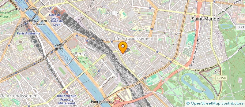 localisation de l'entreprise GG BTP à PARIS