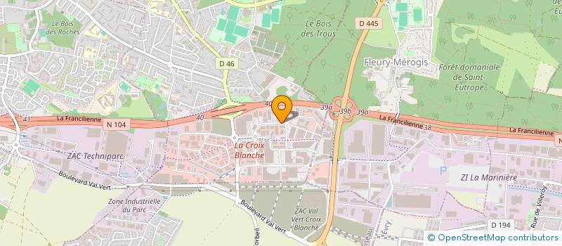 localisation de l'entreprise GG CAPITAL  FLEURY-MEROGIS