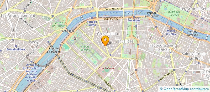 localisation de l'entreprise GG CORPORATE à PARIS