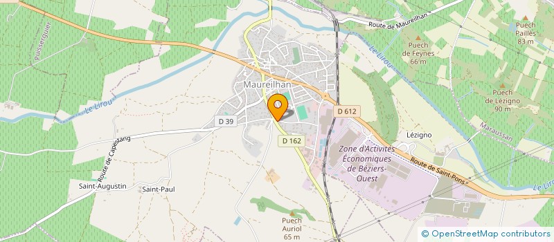 localisation de l'entreprise GG DD  MAUREILHAN