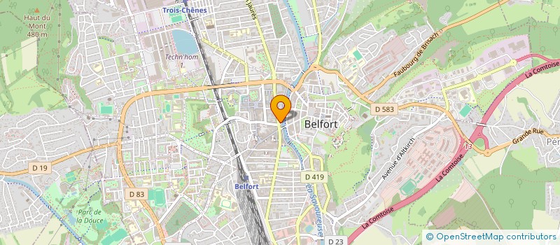 localisation de l'entreprise GG EURL à BELFORT