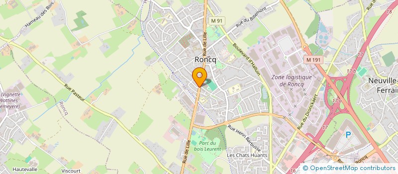 localisation de l'entreprise GG GROUPE à RONCQ