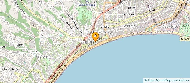 localisation de l'entreprise GG GROUPE PRO à NICE