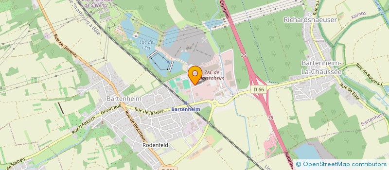 localisation de l'entreprise GG PALETTES à BARTENHEIM