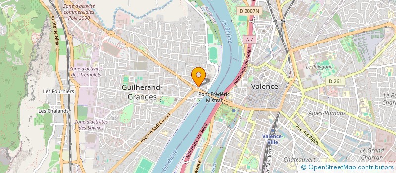 localisation de l'entreprise GG RESTAU à GUILHERAND-GRANGES