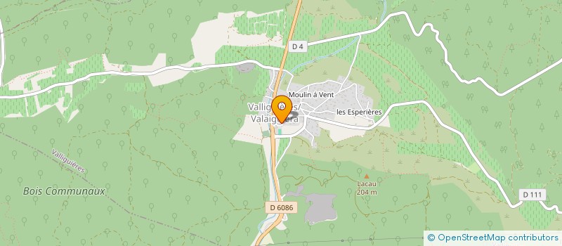 localisation de l'entreprise GG SERVICE AGRICOLE  VALLIGUIERES