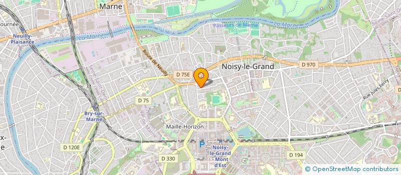 localisation de l'entreprise GG TRAINING à NOISY-LE-GRAND