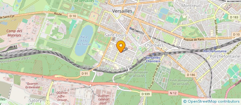 localisation de l'entreprise GGA à VERSAILLES