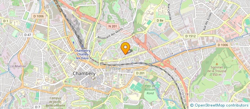 localisation de l'entreprise GGA ARCADES FRAICHEUR  CHAMBERY