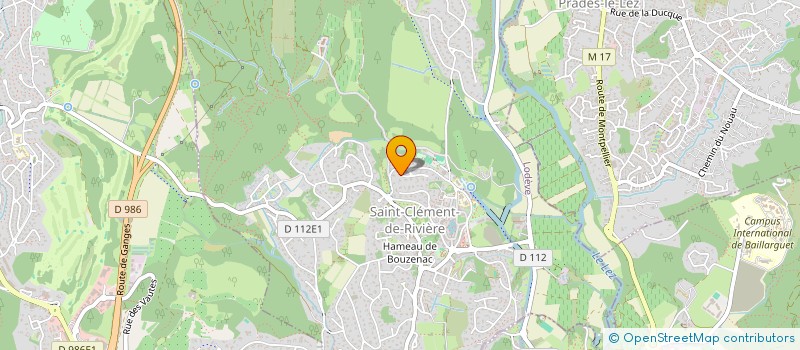 localisation de l'entreprise GGB IMMOBILIER  SAINT-CLEMENT-DE-RIVIERE