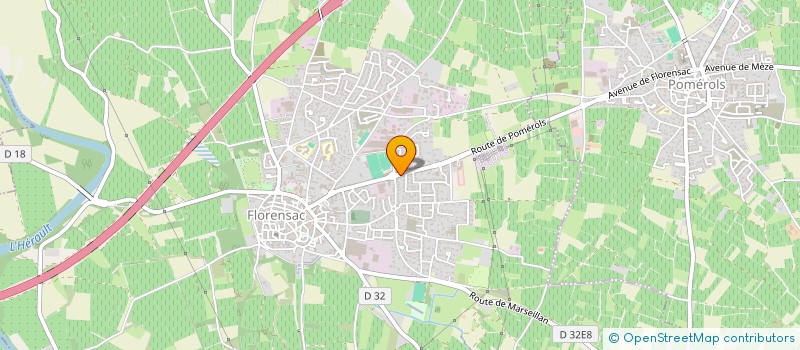 localisation de l'entreprise GGC DISTRIBUTION à FLORENSAC