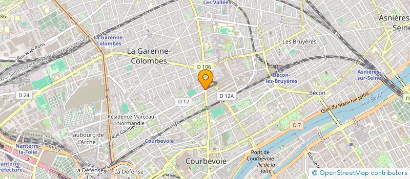 localisation de l'entreprise GGC IMMOBILIER à COURBEVOIE