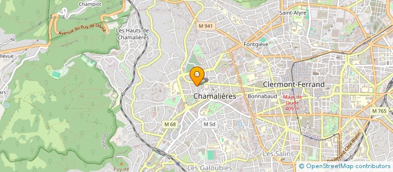 localisation de l'entreprise GGC IMMOBILIER  CHAMALIERES