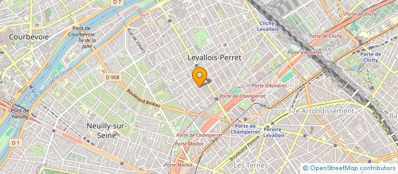 localisation de l'entreprise GGE CONSEIL à LEVALLOIS-PERRET