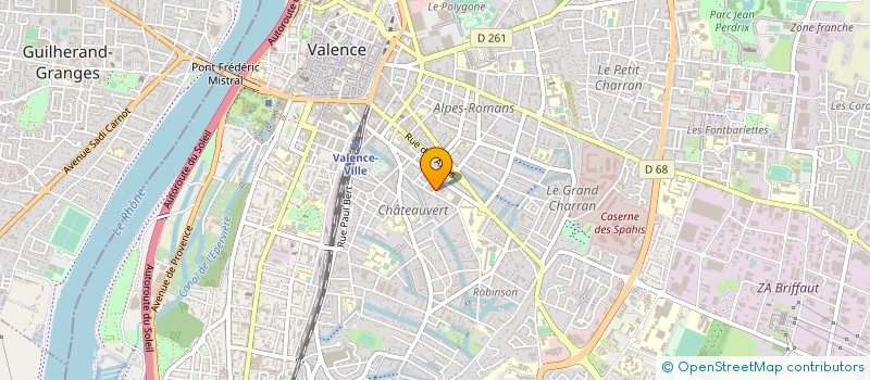 localisation de l'entreprise GGE CROZIER VALENCE  VALENCE