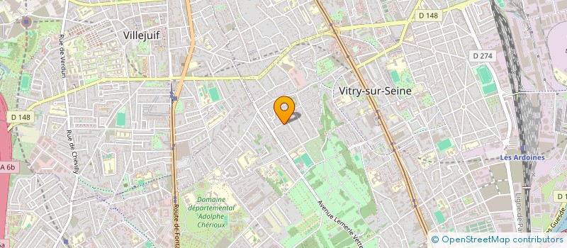 localisation de l'entreprise GGE VENDEE  VITRY-SUR-SEINE