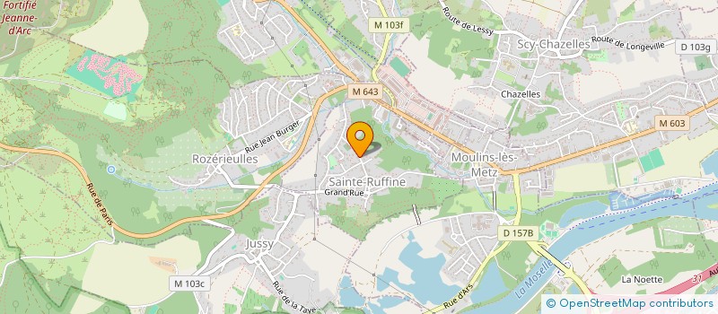 localisation de l'entreprise GGEMM  SAINTE-RUFFINE