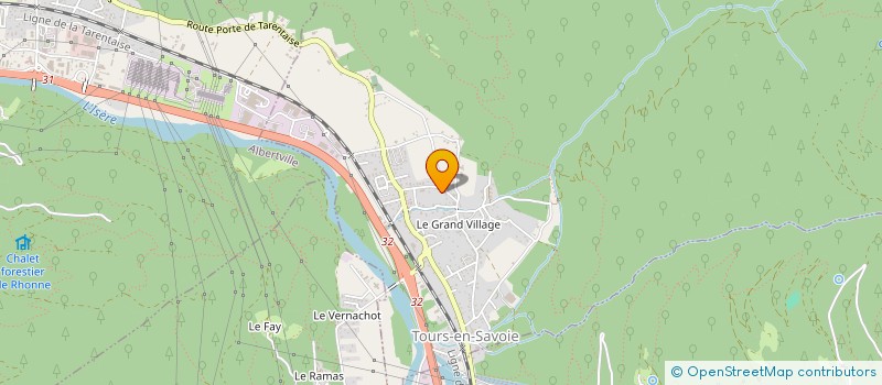 localisation de l'entreprise GGF  TOURS-EN-SAVOIE