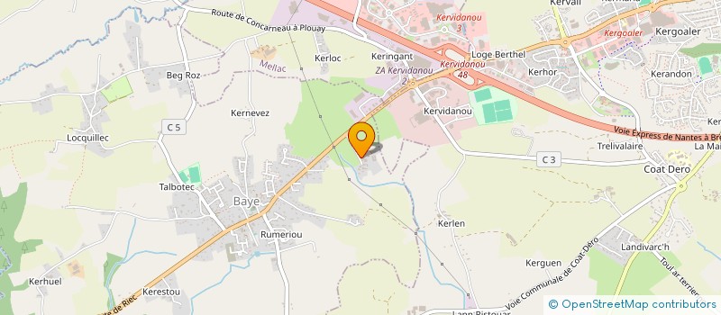 localisation de l'entreprise GGF MELLAC  BAYE