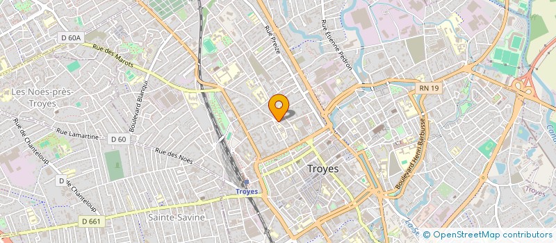 localisation de l'entreprise GGFL à TROYES
